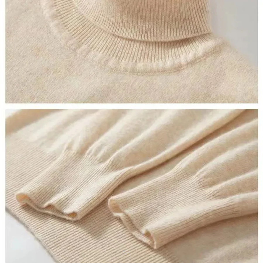 Heidi-Mode | Herren Wollpullover mit Rollkragen und Schlankem Design - Image 4