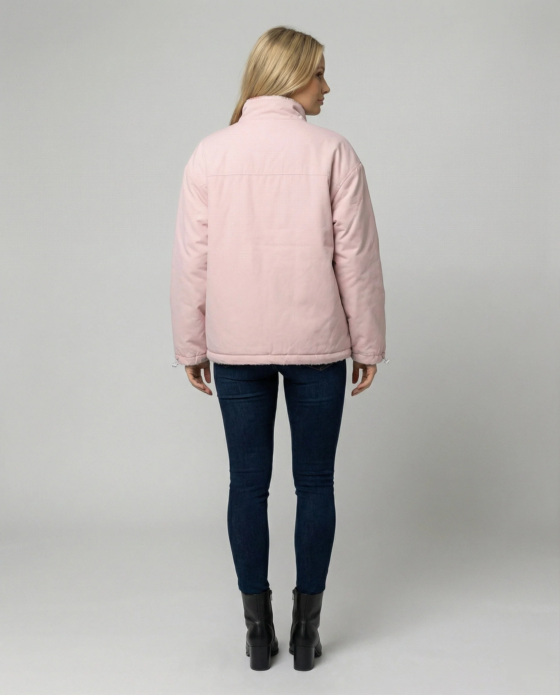 Damen Winterjacke Aus Polyester mit Herz-Muster & Wärmender Fütterung Heidi-Mode - Image 3