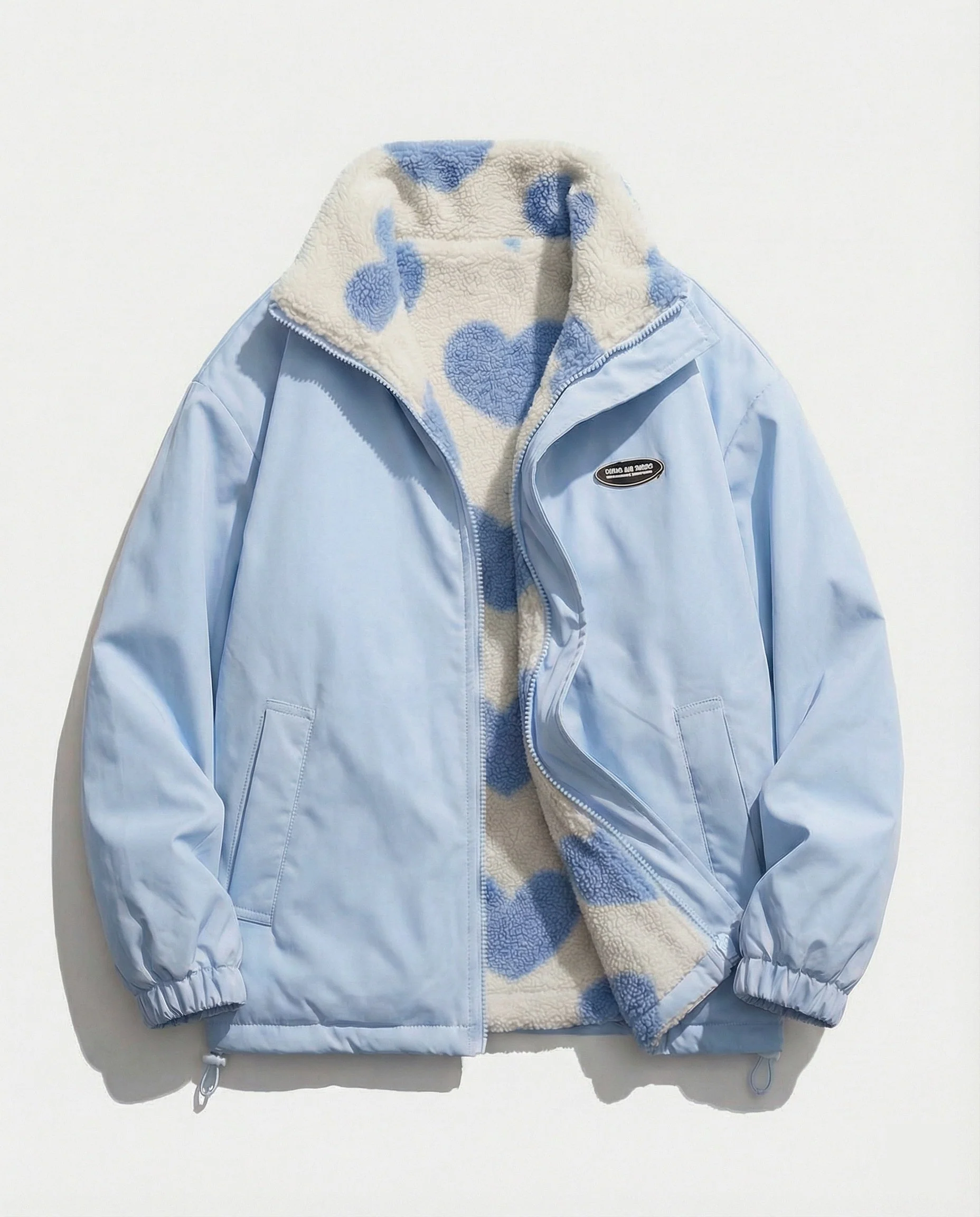 Damen Winterjacke Aus Polyester mit Herz-Muster & Wärmender Fütterung Heidi-Mode - Image 7