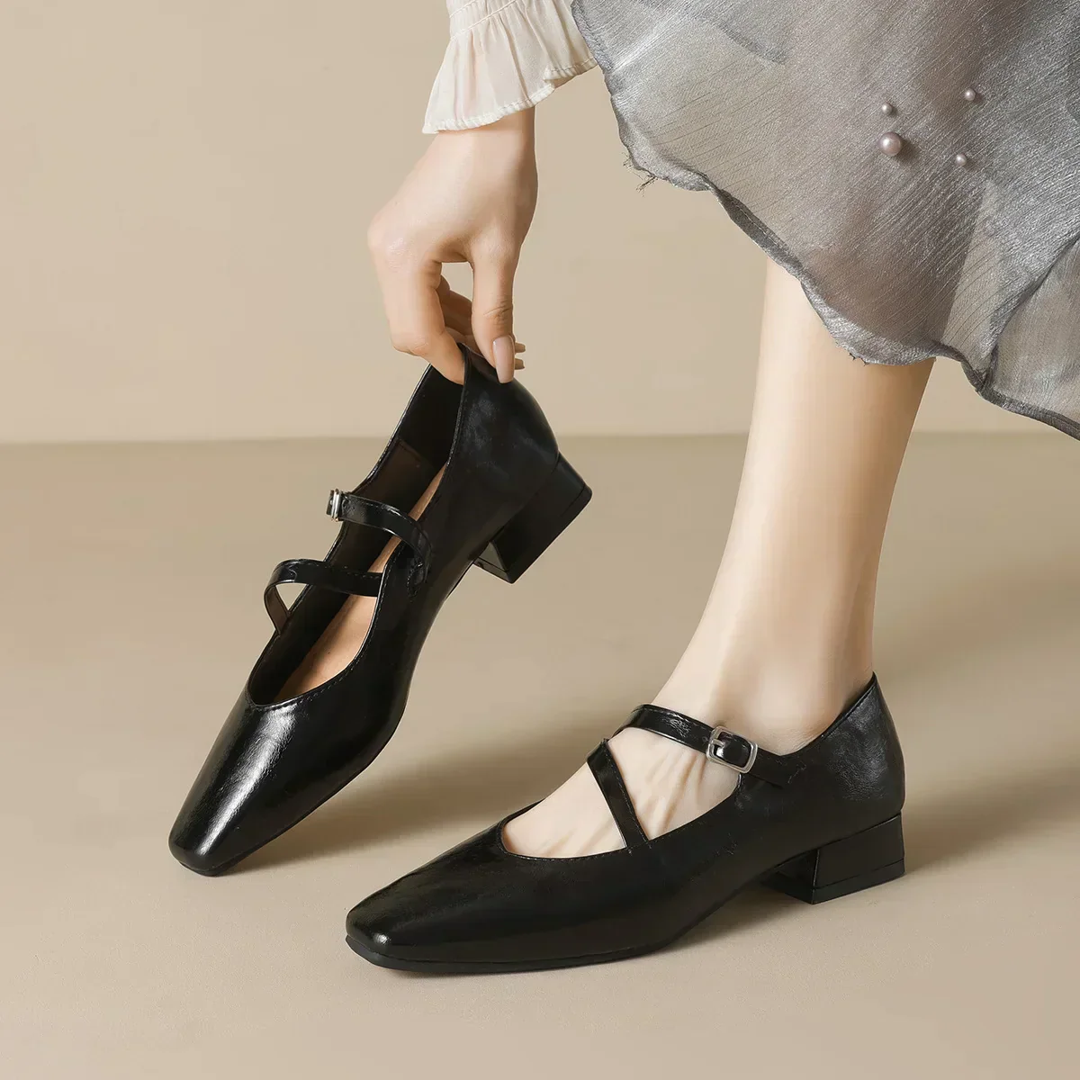 Heidi-Mode | Hohe Absätze Im Mary Jane Stil mit Bootsohle und Komfort - Image 3