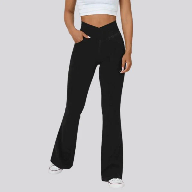 Heidi-Mode | Hoch Taillierte Flare-Leggings - Image 3