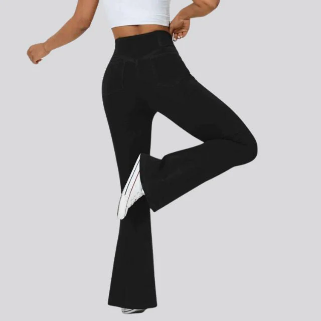 Heidi-Mode | Hoch Taillierte Flare-Leggings - Image 4