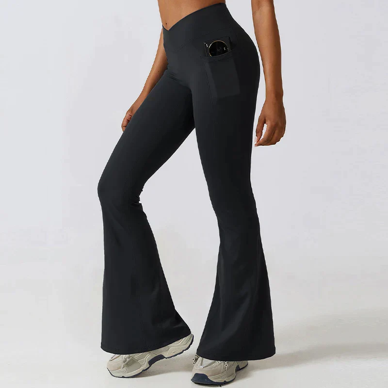 Heidi-Mode | Hoch Taillierte Flare-Leggings - Image 6
