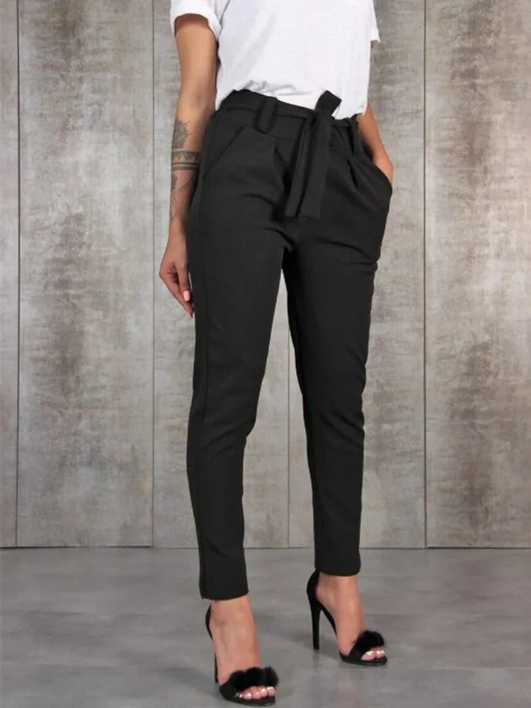 Heidi-Mode | Hochtaillen Damenhose mit Gürtel - Image 4