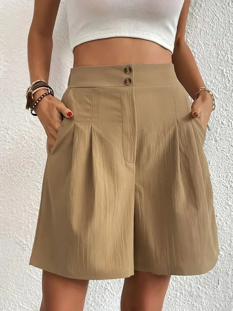 Heidi-Mode | Hochtaillierte Leinenshorts für Damen - Image 13