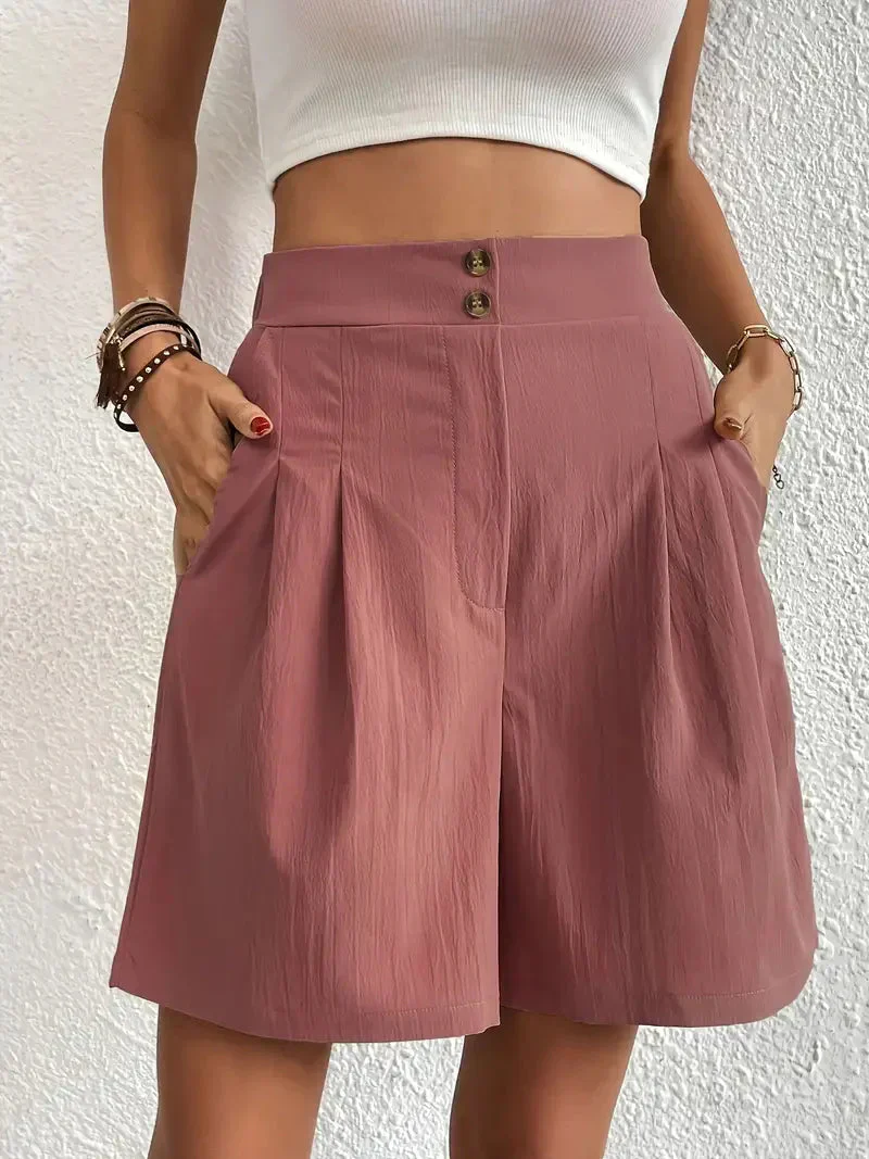 Heidi-Mode | Hochtaillierte Leinenshorts für Damen - Image 14
