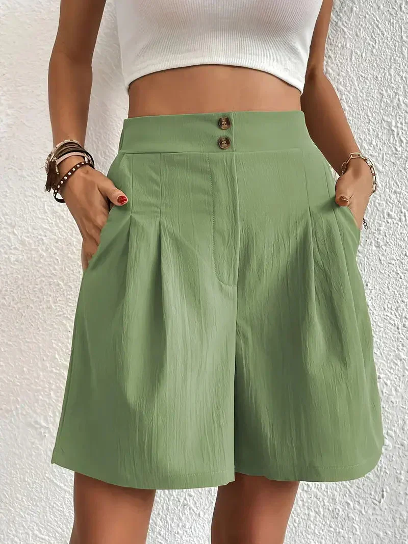 Heidi-Mode | Hochtaillierte Leinenshorts für Damen - Image 20