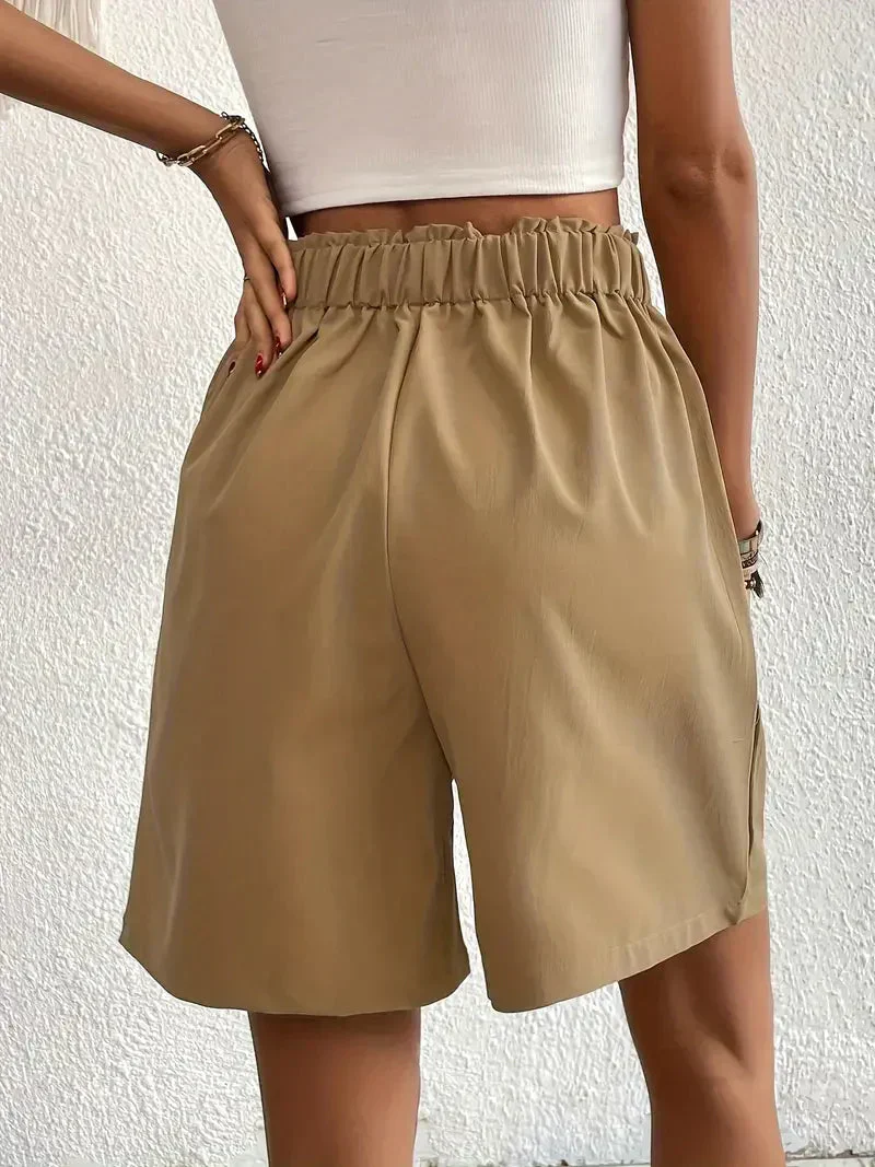 Heidi-Mode | Hochtaillierte Leinenshorts für Damen - Image 3