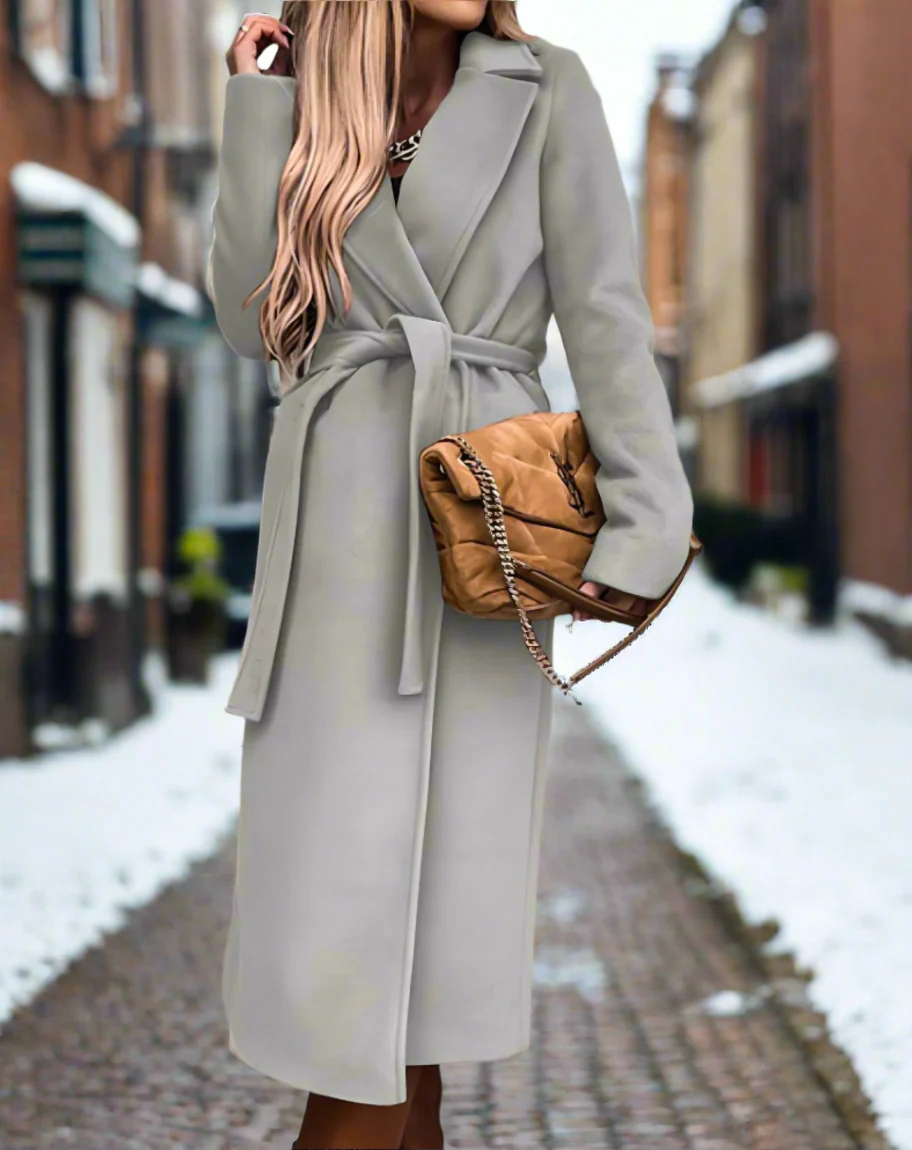 Heidi-Mode | Hochwertiger, Leichter Mantel mit Gürtel für Damen - Image 4