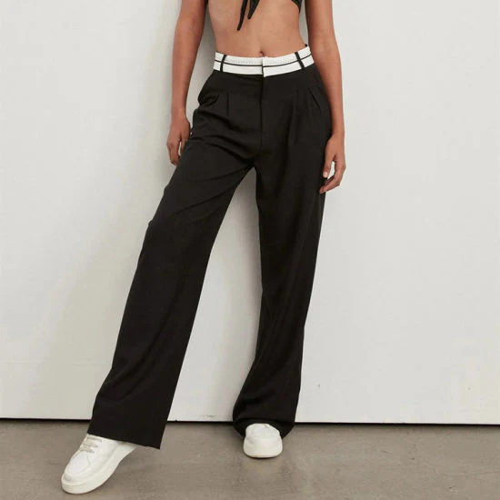 Heidi-Mode | Mode Hohe Taille Gerade Hose - Image 3