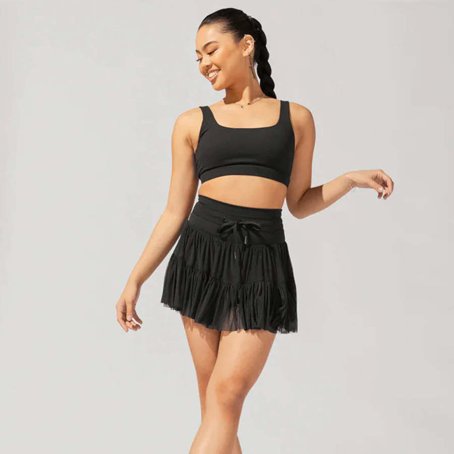 Heidi-Mode | Hohe Taille Minirock mit Sicherheitsshorts - Image 2