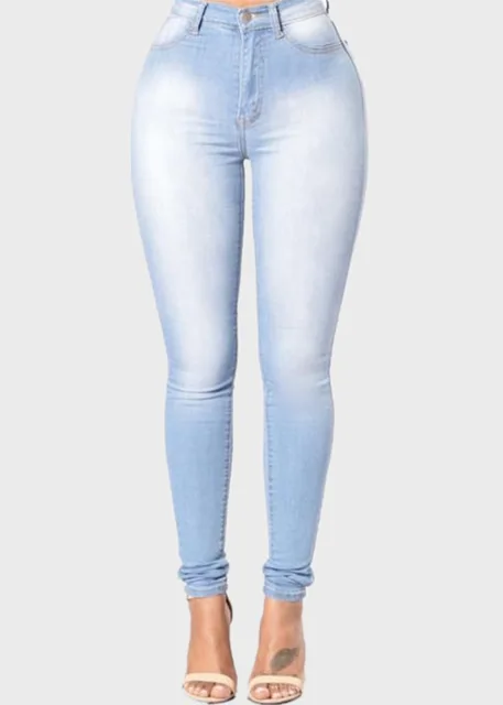 Heidi-Mode | Hohe Taille Skinny Büro-Damenjeans - Image 3