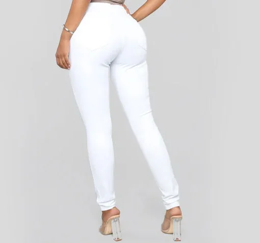 Heidi-Mode | Hohe Taille Skinny Büro-Damenjeans - Image 5