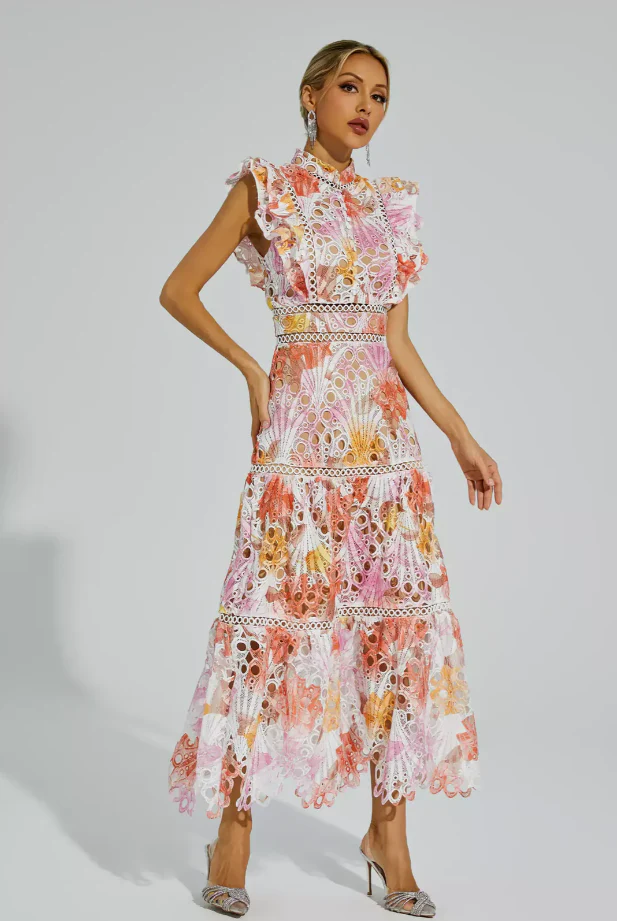 Heidi-Mode | Hohes Ärmelloses Maxikleid - Image 3