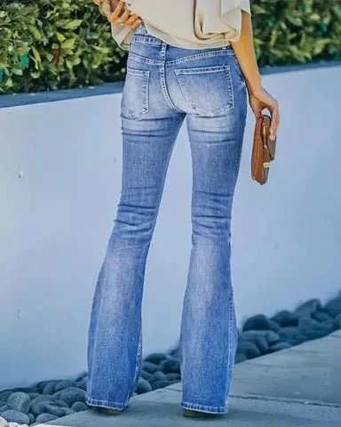 Heidi-Mode | Vintage Taillierte Flare-Jeans - Image 2