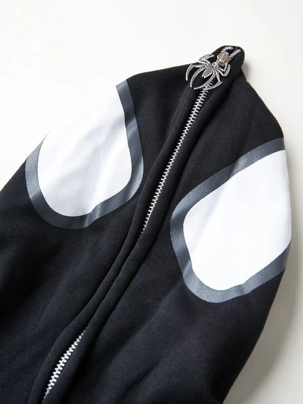 Heidi-Mode | Hoodie mit Reißverschluss Und Spinnenprint - Image 6