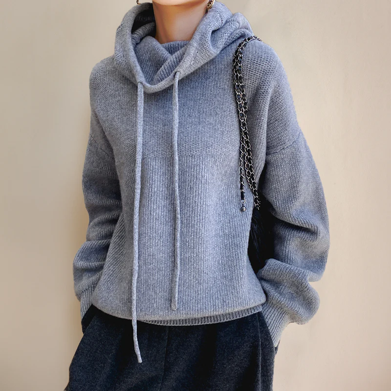 Heidi-Mode | Hoodie - Oversized Damenpullover mit Stehkragen - Image 2