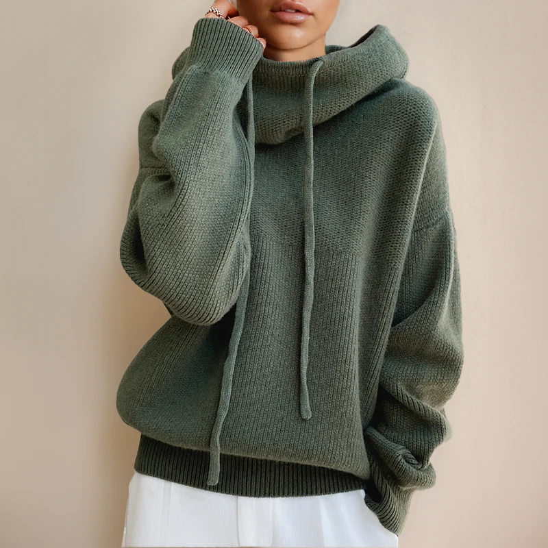 Heidi-Mode | Hoodie - Oversized Damenpullover mit Stehkragen - Image 5