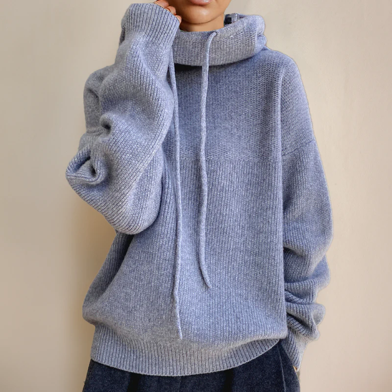 Heidi-Mode | Hoodie - Oversized Damenpullover mit Stehkragen - Image 8