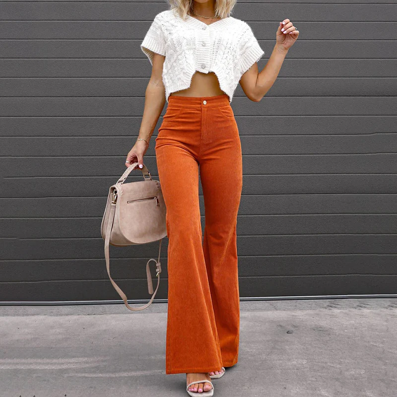 Heidi-Mode | Hose - Schlaghose mit Kurvenform für Weibliche Eleganz - Image 4