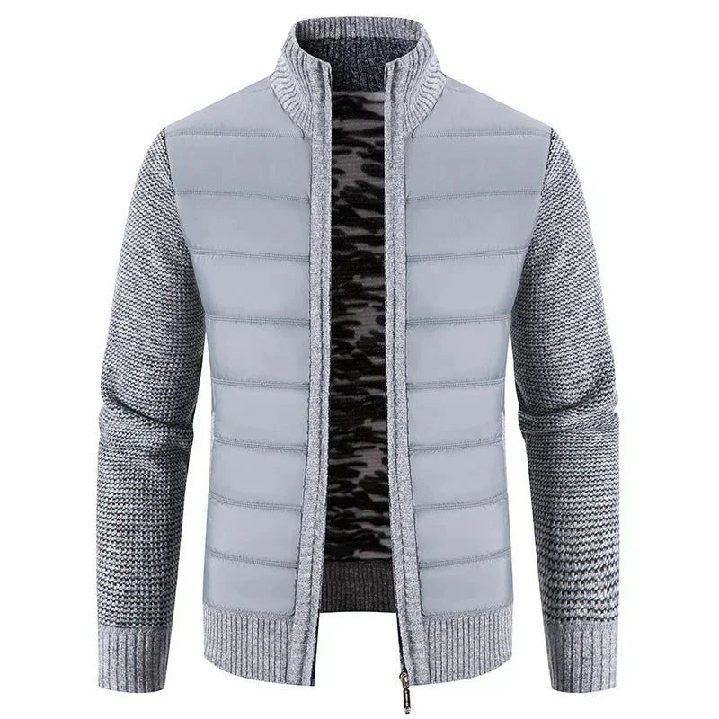 Heidi-Mode | Hybridjacke Aus Gesteppter Strickware für Herren - Image 4