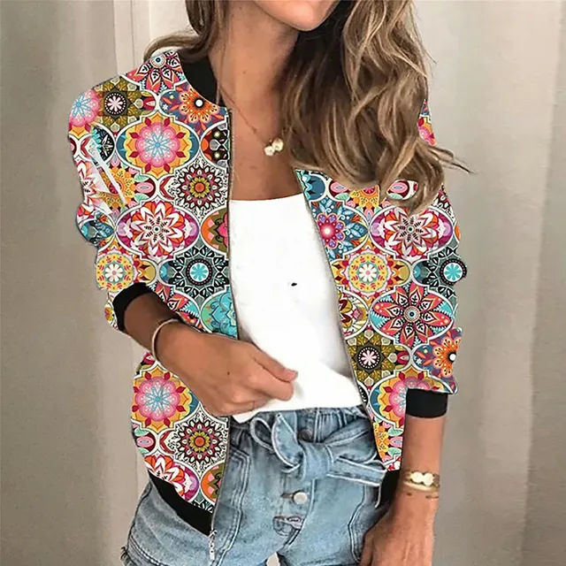 Heidi-Mode | Bedruckte Jacke mit Reißverschluss - Image 7