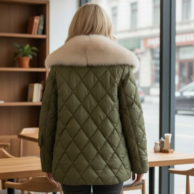 Heidi-Mode | Damenjacke Warm mit Entendaunenfutter Chic - Image 2