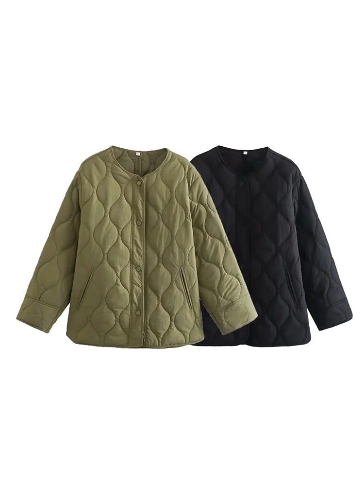 Heidi-Mode | Oversize Gesteppte Jacke mit Druckknöpfen - Image 4