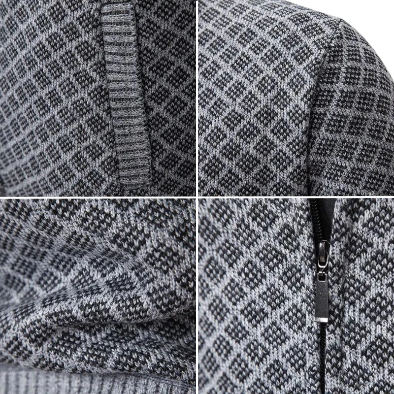 Heidi-Mode | Jacquard Strickjacke für Herren - Image 2