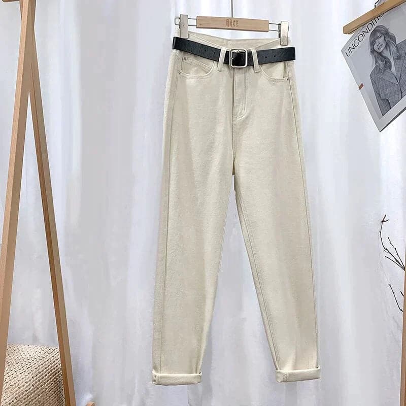 Heidi-Mode | Jeans Hohe Taille Gerade Beinform Klassisches 5 Taschen Design Lässig Komfort - Image 4