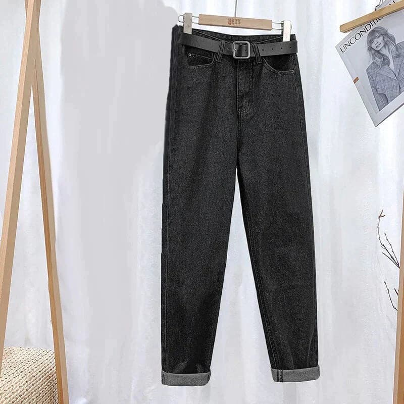 Heidi-Mode | Jeans Hohe Taille Gerade Beinform Klassisches 5 Taschen Design Lässig Komfort - Image 5