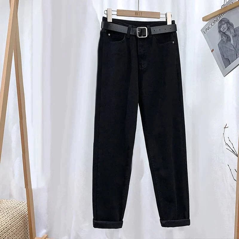 Heidi-Mode | Jeans Hohe Taille Gerade Beinform Klassisches 5 Taschen Design Lässig Komfort - Image 6