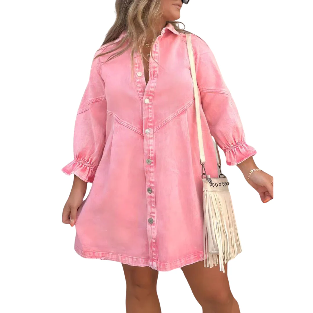 Heidi-Mode | Jeanskleid mit Langen Ärmeln - Image 2
