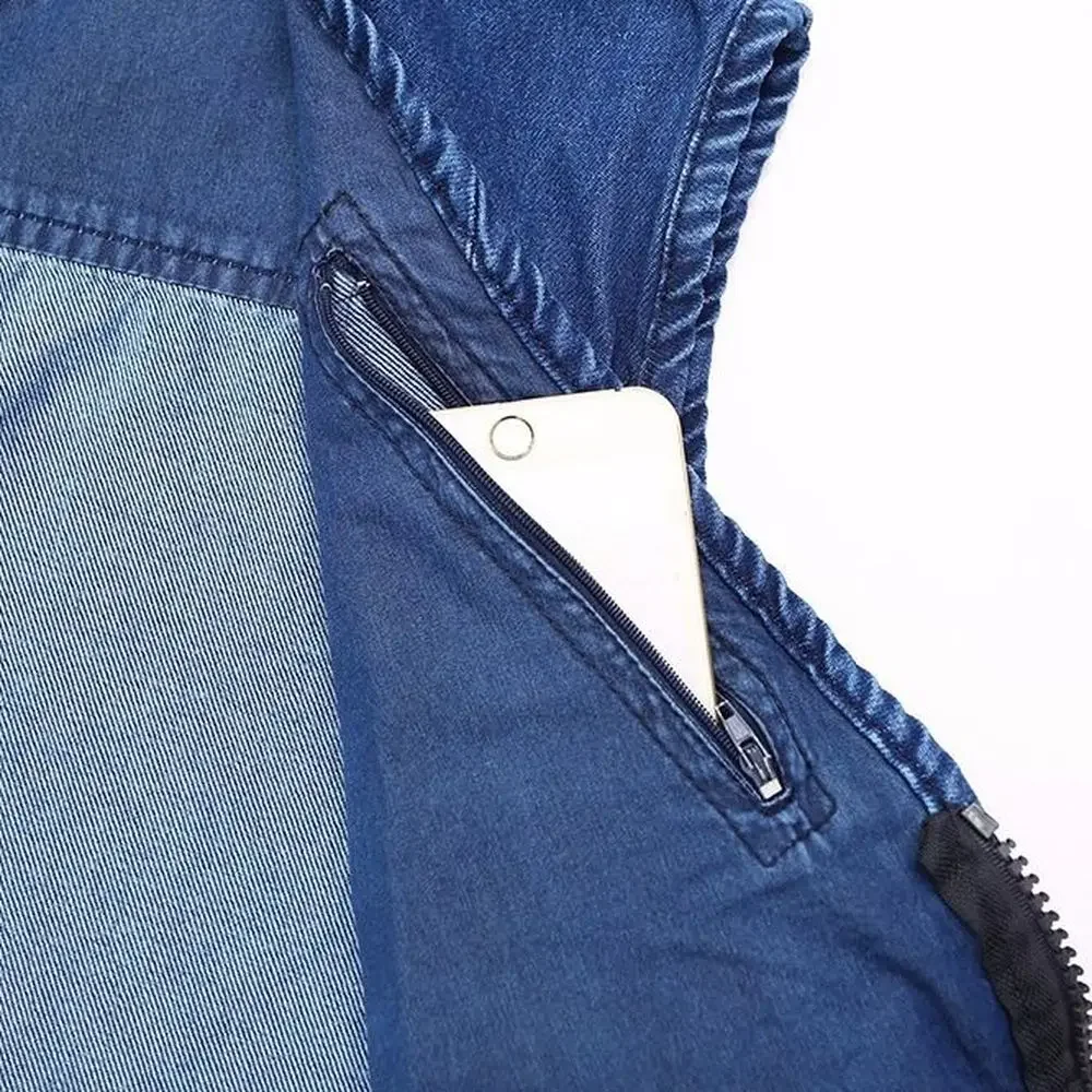 Heidi-Mode | Jeansweste mit Mehreren Taschen für Herren - Image 4