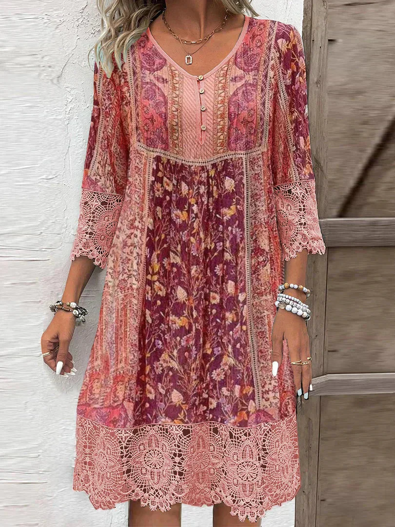 Heidi-Mode | Jente Bohemian Tunika Kleid - Image 3