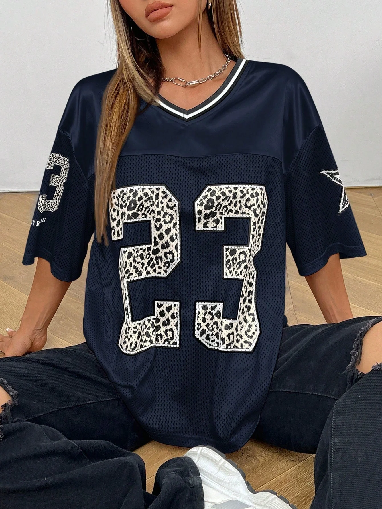 Heidi-Mode | Jersey Shirt mit Animal Print Sportlich, Trendy & Streetstyle Ready - Image 12