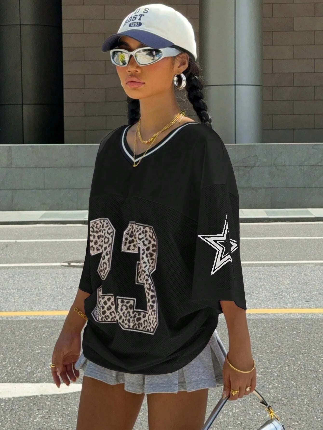 Heidi-Mode | Jersey Shirt mit Animal Print Sportlich, Trendy & Streetstyle Ready - Image 13