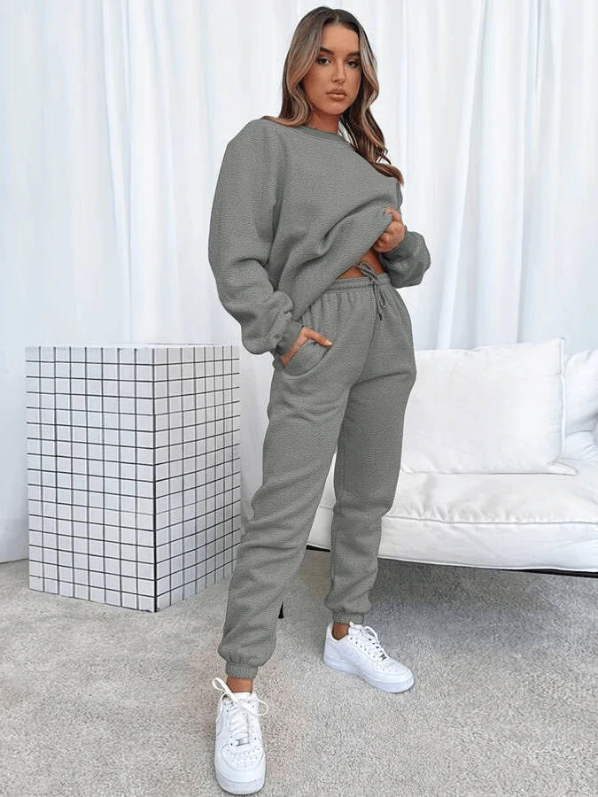 Heidi-Mode | Jogging Satz Bequem Übergröße Damen Lässig Chi - Image 5
