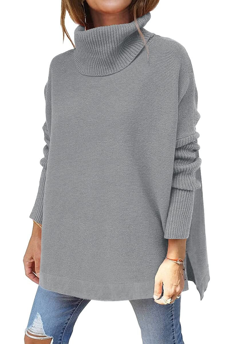 Heidi-Mode | Jumper - Frauen Herbst Bequemer Rollkragenpullover - Image 5