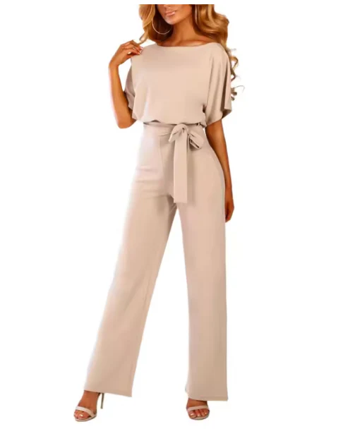 Heidi-Mode | Jumpsuit mit Gürtel und Kurzen Ärmeln - Image 11