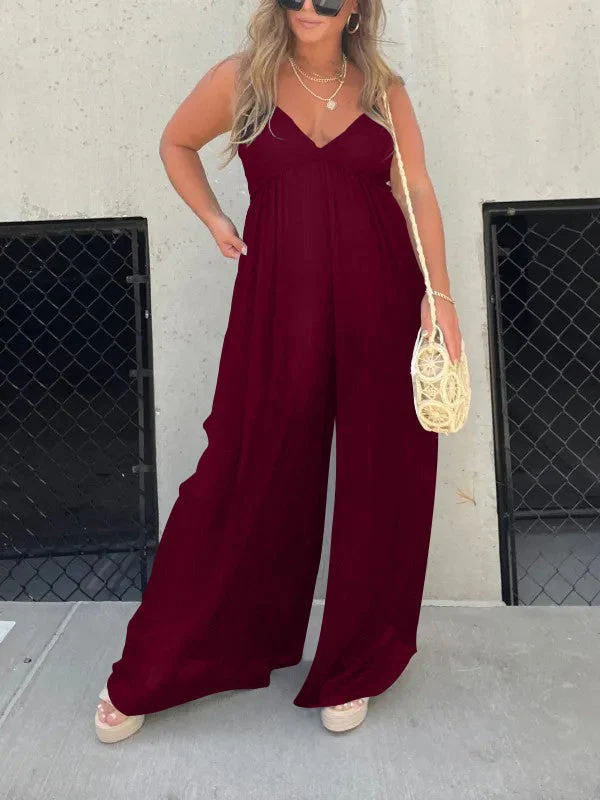 Heidi-Mode | Jumpsuit mit V-Ausschnitt und Breiten Trägern - Image 5
