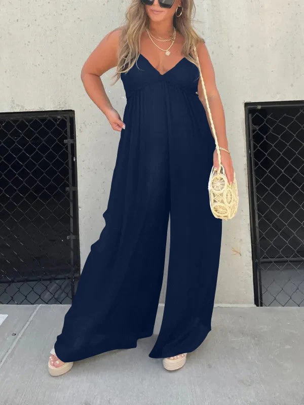 Heidi-Mode | Jumpsuit mit V-Ausschnitt und Breiten Trägern - Image 6