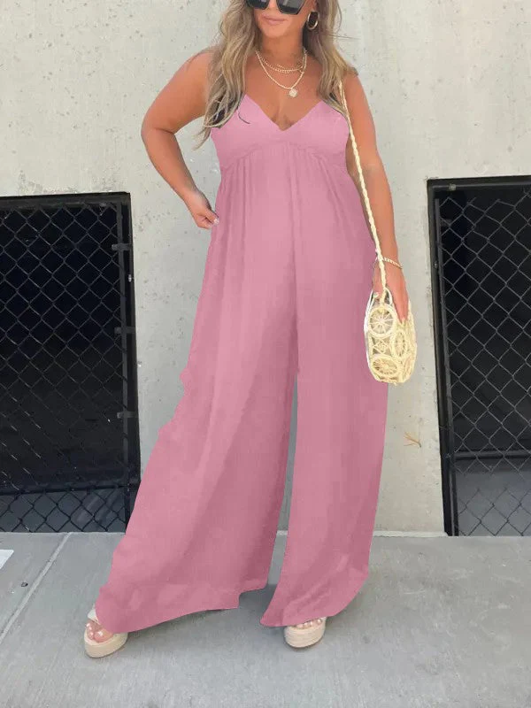 Heidi-Mode | Jumpsuit mit V-Ausschnitt und Breiten Trägern - Image 9