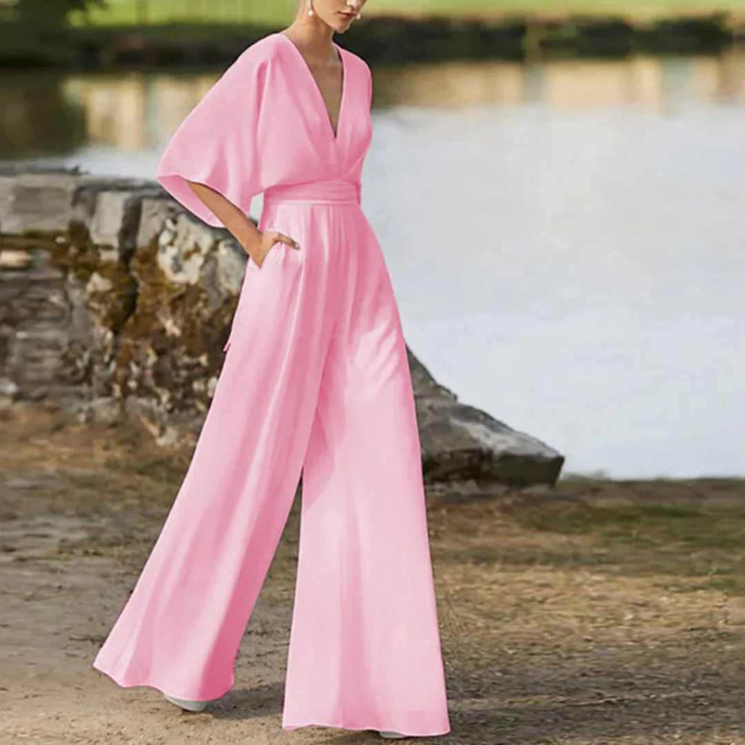 Heidi-Mode | Stilvoller Damen-Jumpsuit mit Halben Ärmeln - Image 2