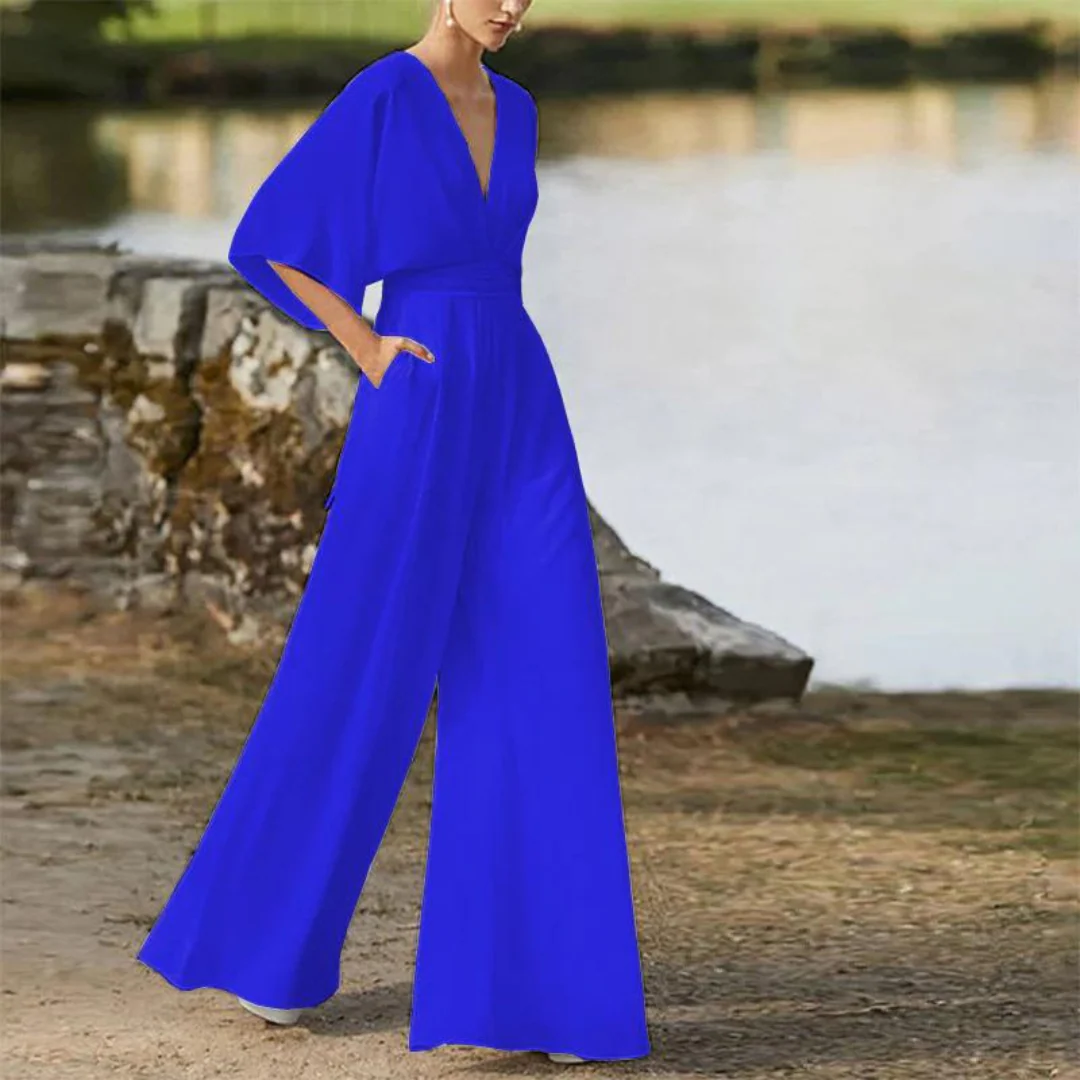 Heidi-Mode | Stilvoller Damen-Jumpsuit mit Halben Ärmeln - Image 3