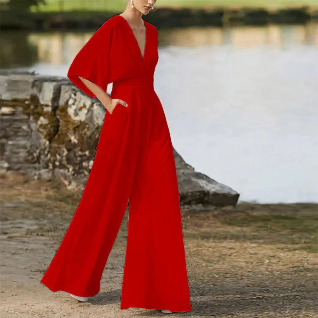 Heidi-Mode | Stilvoller Damen-Jumpsuit mit Halben Ärmeln - Image 4