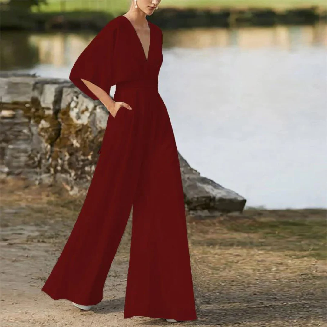 Heidi-Mode | Stilvoller Damen-Jumpsuit mit Halben Ärmeln - Image 5