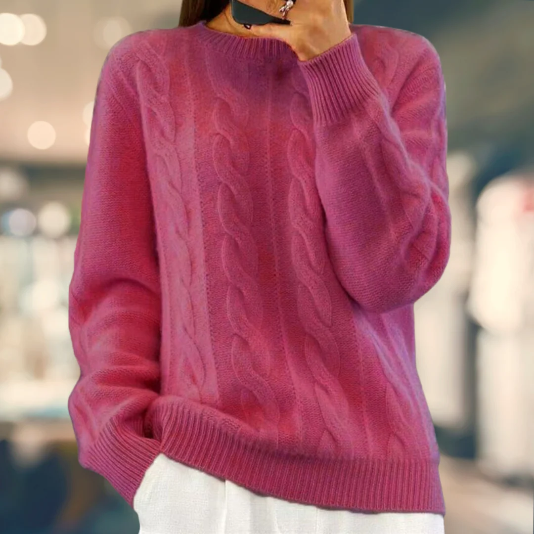 Heidi-Mode | Kabelgestrickter Pullover - Image 5