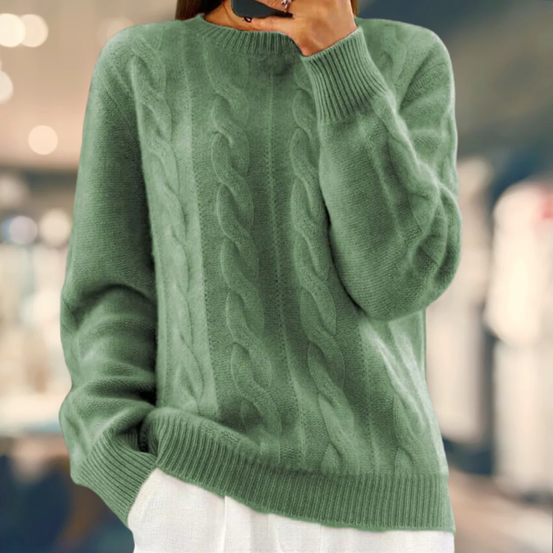 Heidi-Mode | Kabelgestrickter Pullover - Image 8
