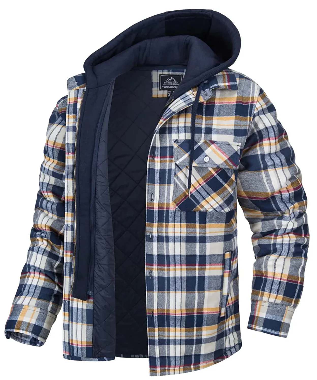 Heidi-Mode | Karierte Kapuzenjacke für Männer - Image 6